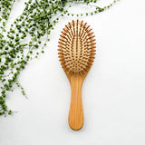 Detangling Bamboo Hair Brush - Plastic Free Biodegradable: Paddle