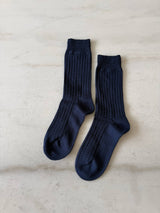 WAFFLE COTTON SOCKS: L/XL