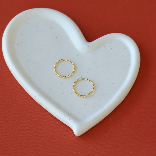 Asfero Thin Medium Hoop Earrings