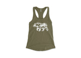 Women's Tank Top, Roaming Bear: Black