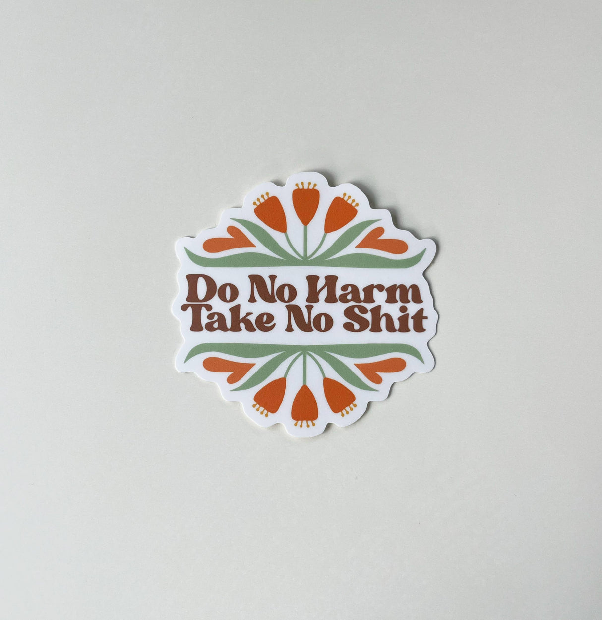 "Do No Harm, Take No Shit" - Vinyl Sticker