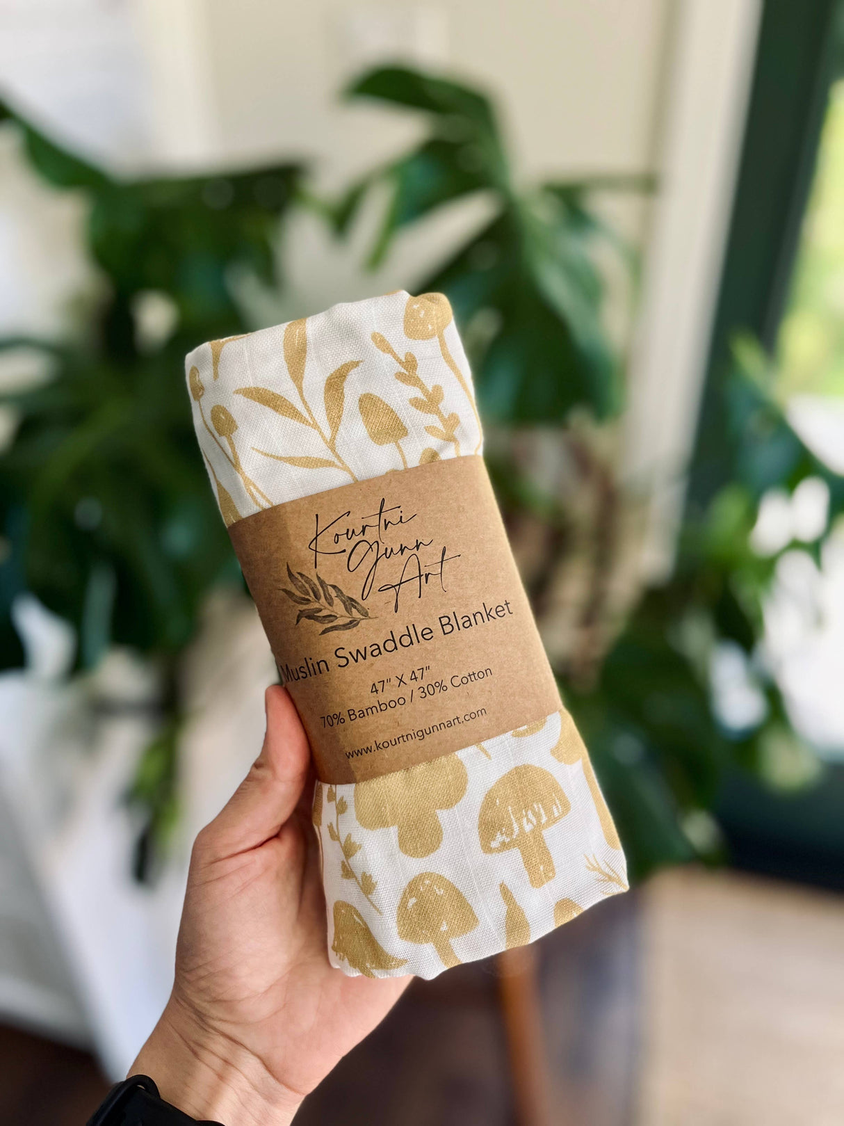 Mushroom Baby Blanket