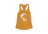 Women's Tank Top, Moon and Climber: Heather Gray