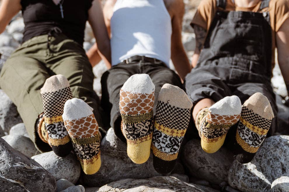 Honey Bee Crew Socks