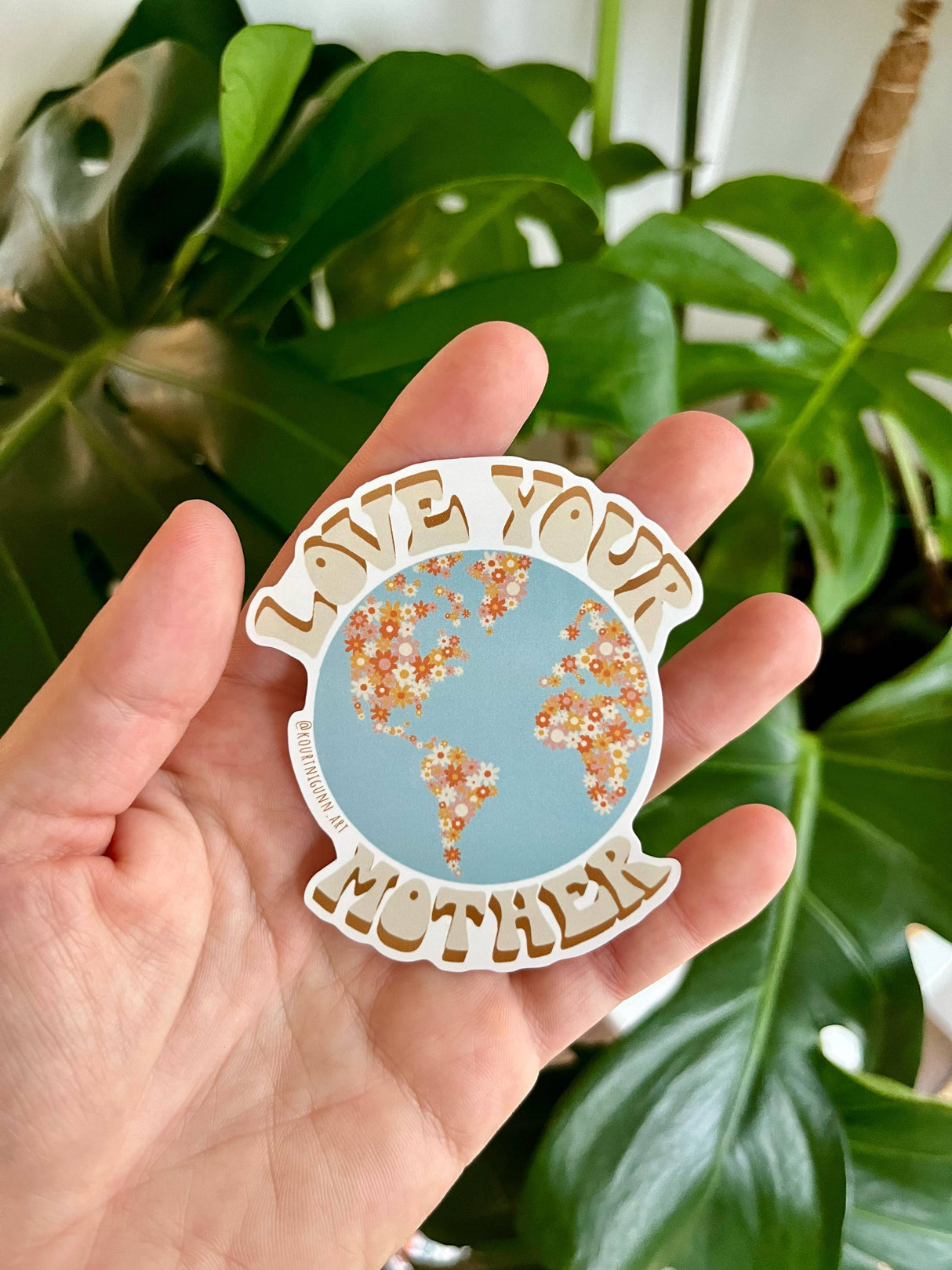 Earth Day Sticker  |  Love Your Mother Vinyl Sticker