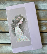Magnetic closure notepad booklet - girl - 100 sheets 