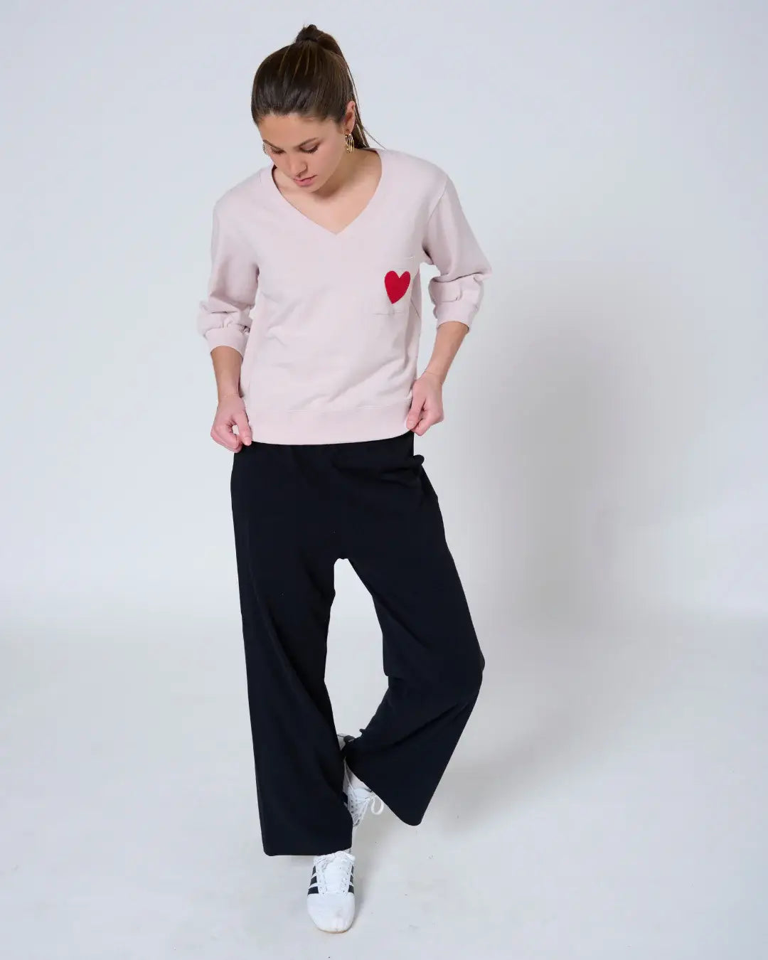 Anja V Neck Sweatshirt