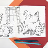The Fashionable Hens Coloring Book