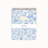 Blue Garden Sketchpad | Spiral Blank Notebook
