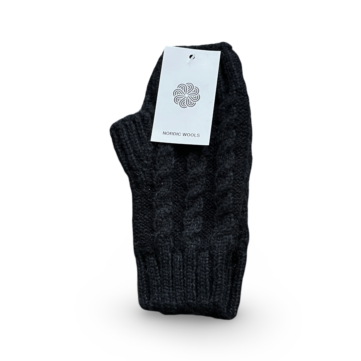 Cozy Fingerless Gloves Cable Knit Arm Warmers - Women's/One Size