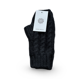 Cozy Fingerless Gloves Cable Knit Arm Warmers - Women's/One Size