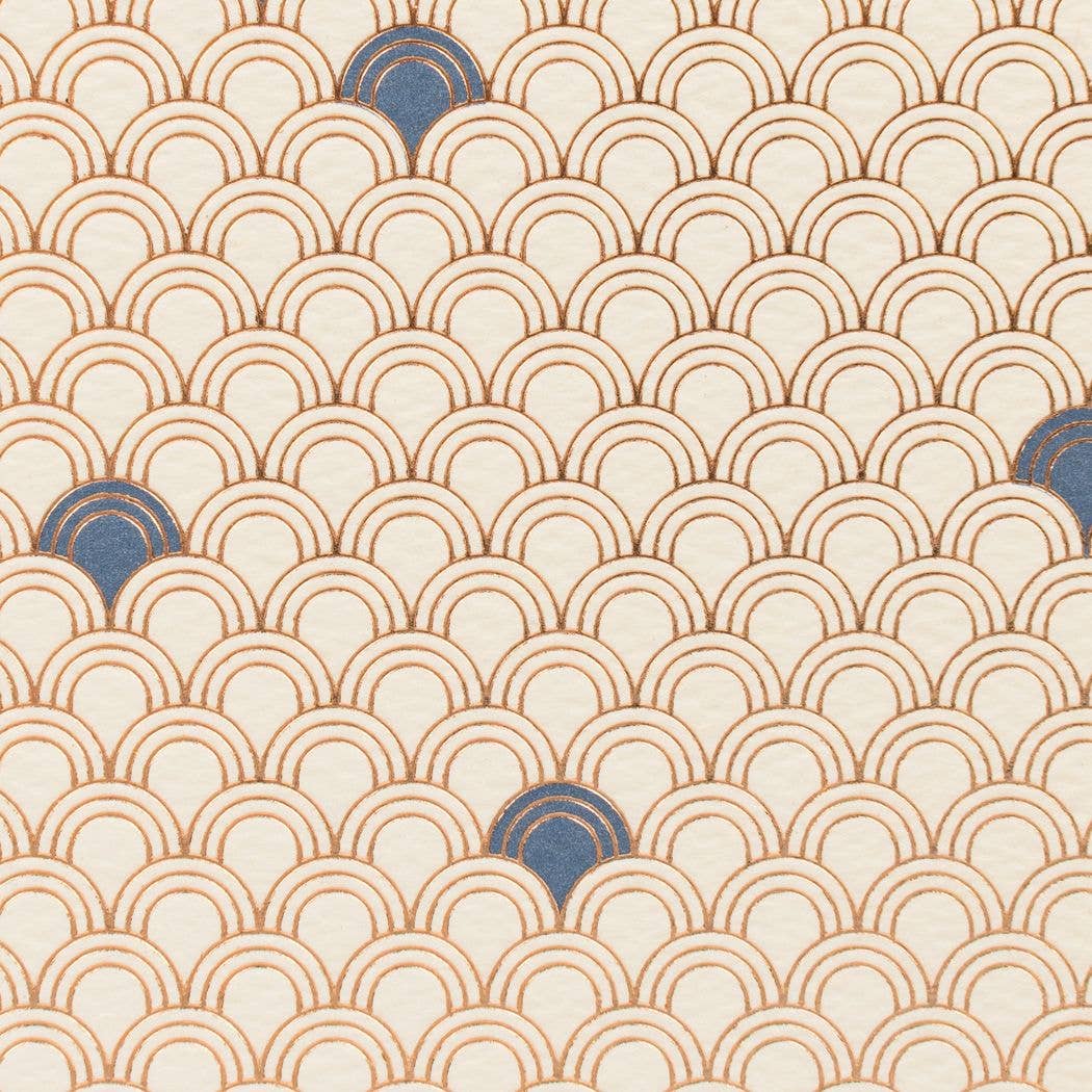 Seigaiha Small Notebook: Dot Pages