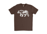 Roaming Bear, Unisex Tee: Espresso