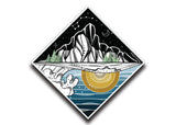 Mountain and Ocean Sticker