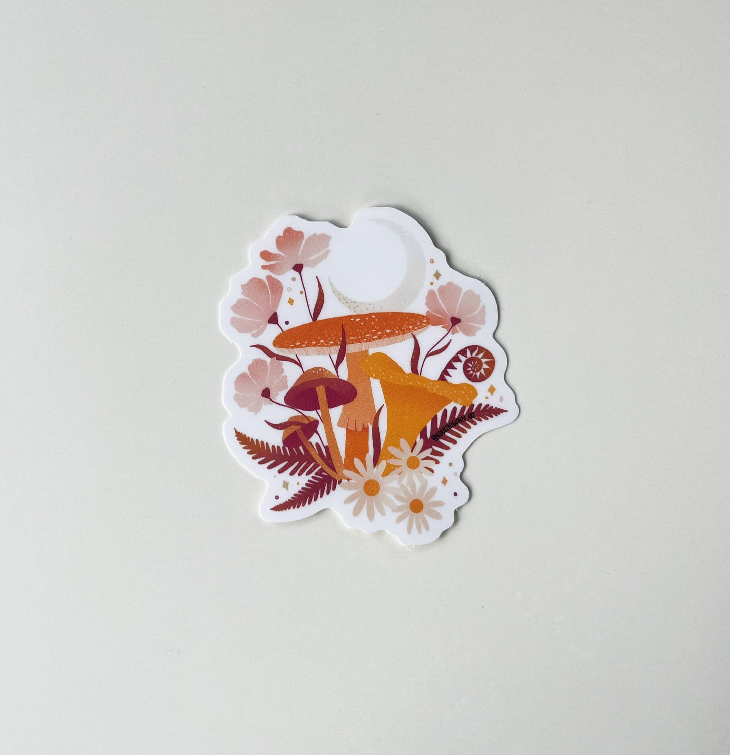 Moonlit Mushroom - Vinyl Sticker