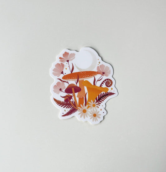 Moonlit Mushroom - Vinyl Sticker