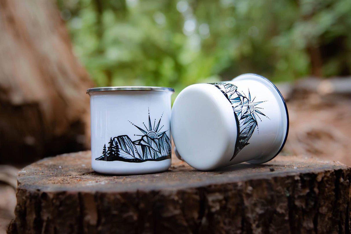 Three Sisters, Camping Mug: Silver