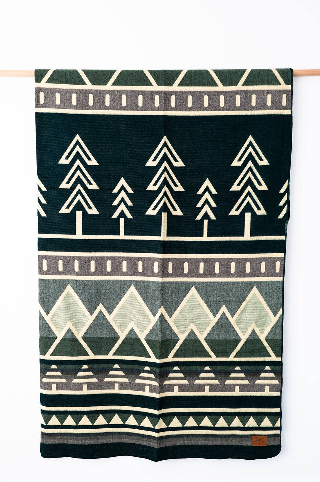 Tree Line Queen Blanket - Balsam Fir