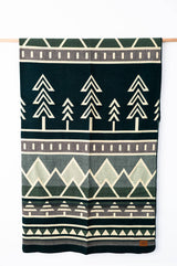 Tree Line Queen Blanket - Balsam Fir