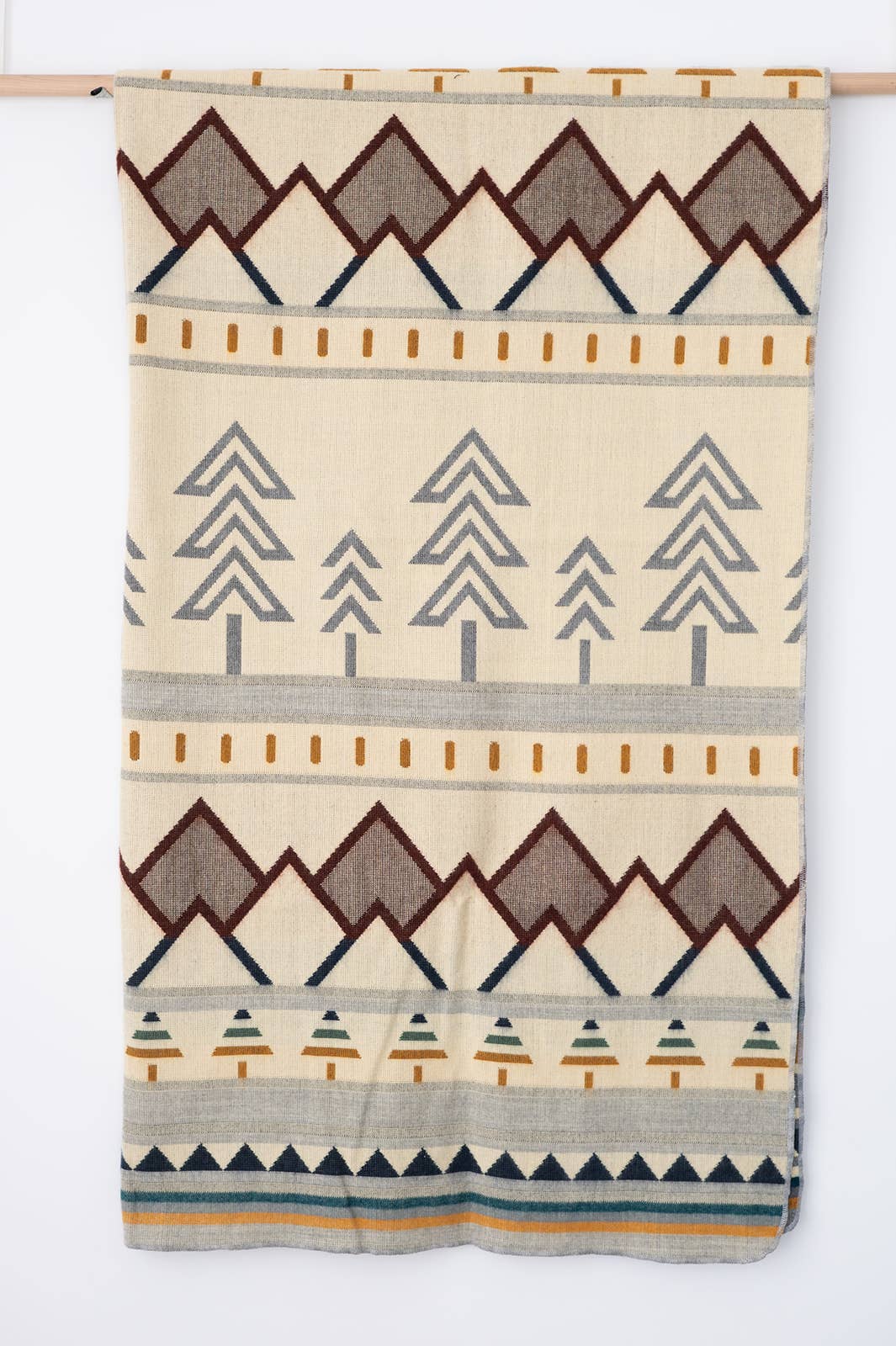 Tree Line Throw Blanket - Aurora Highlands
