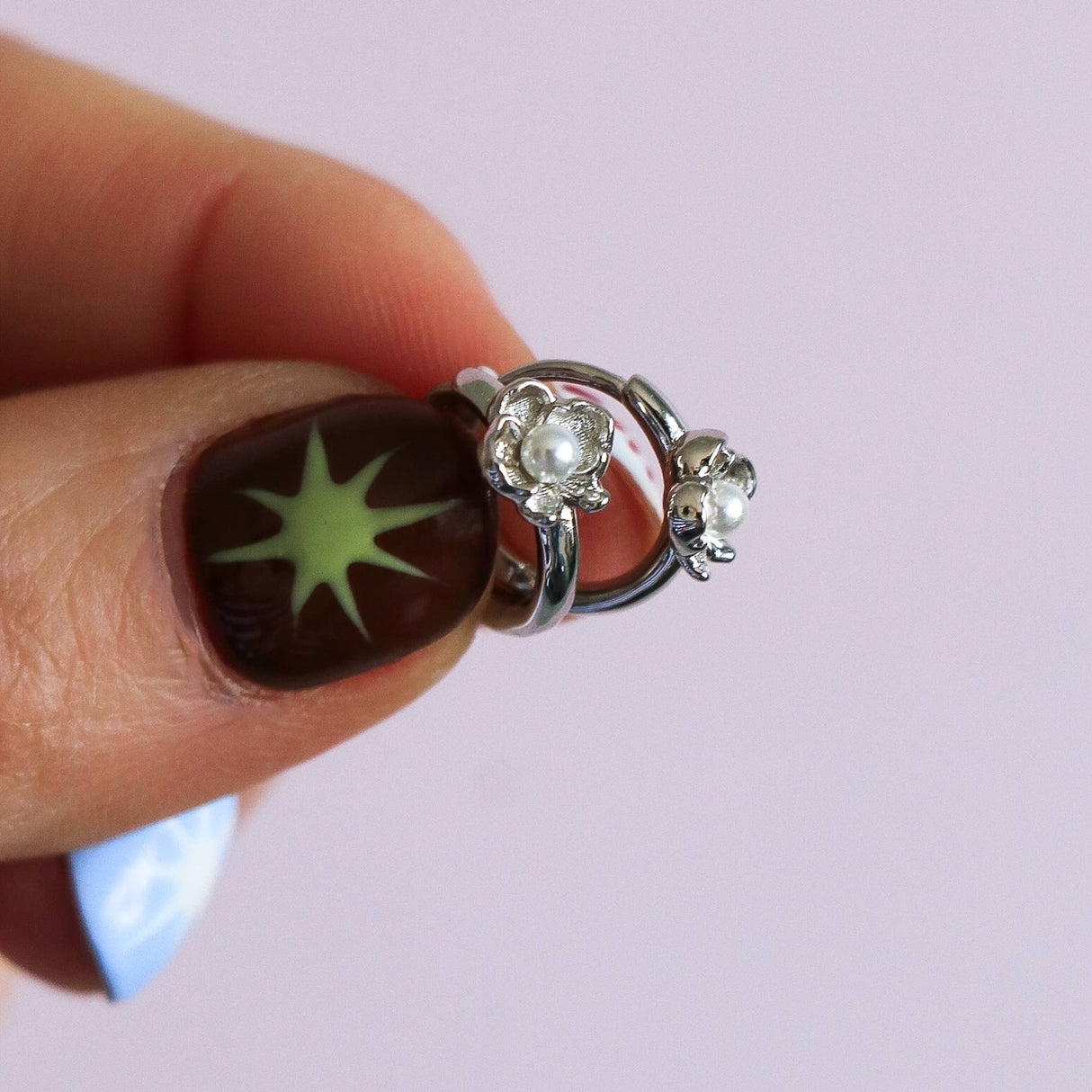 Liora Flower and Pearl earrings