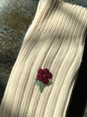 CROCHET FIELD ROSE SOCKS