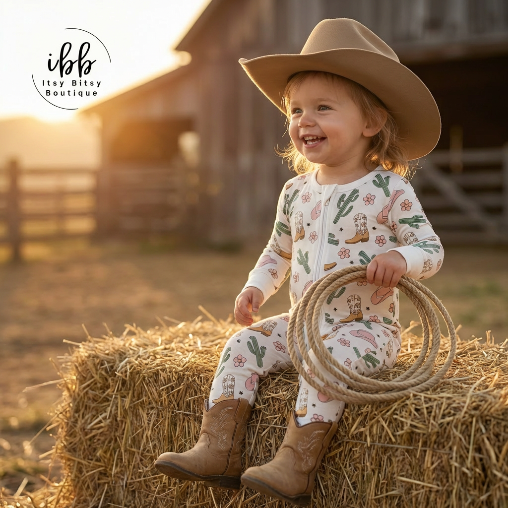 Sweet Stampede Bamboo Baby Sleeper