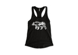 Women's Tank Top, Roaming Bear: Black
