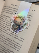 Whimsical bug holographic magnetic bookmark