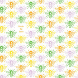 Beeswax Wrap for Food "A Single Medium Wrap": Lemon Bees