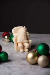 Santa Claus Candle - Hand-poured Design: Vintage