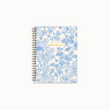 Blue Garden Notebook | Spiral Lined Notebook