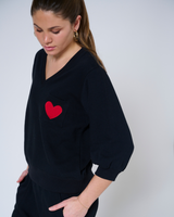 Anja V Neck Sweatshirt