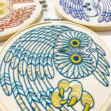 Saw Whet Owl Complete Embroidery Kit