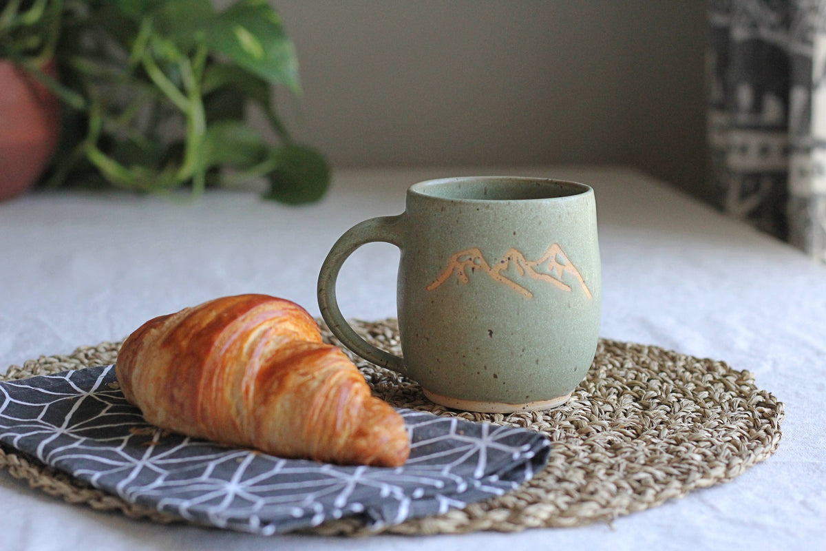 Mountain Peaks Mug Handmade Ceramic
