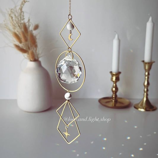 POLARIS Howlite Celestial Suncatcher