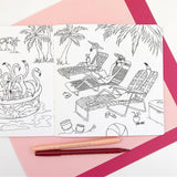 The Pink Flamingos Coloring Book