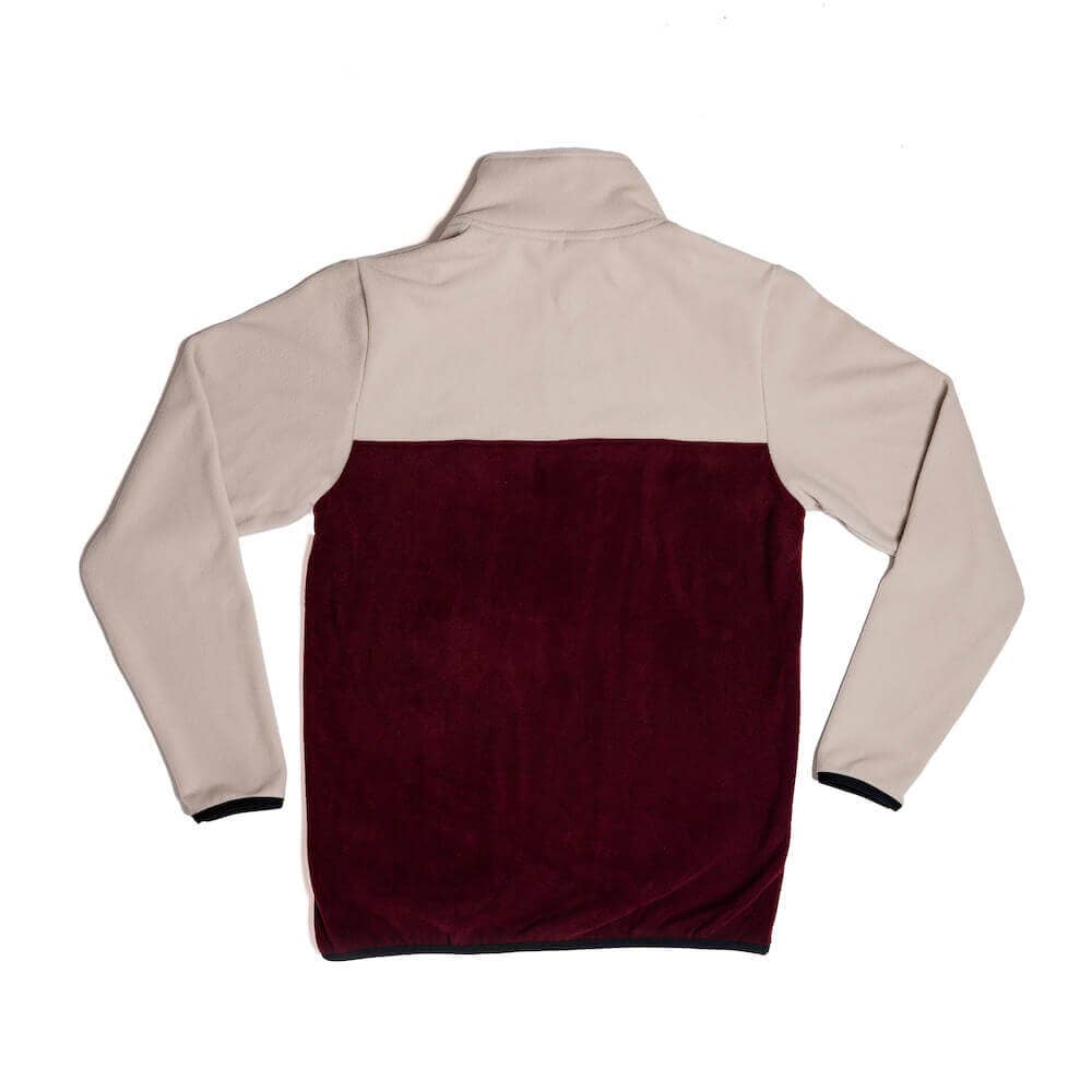 Recycled Fleece Pullover: Red