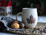 Maple Leaf Mug | Handmade Pottery | 16 oz