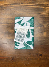 Green Bird Flour Sack Towel  |  Bird Tea Towel