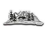 Bear and Mountain Sticker