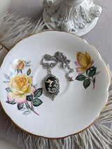 Hummingbird Cameo Necklace