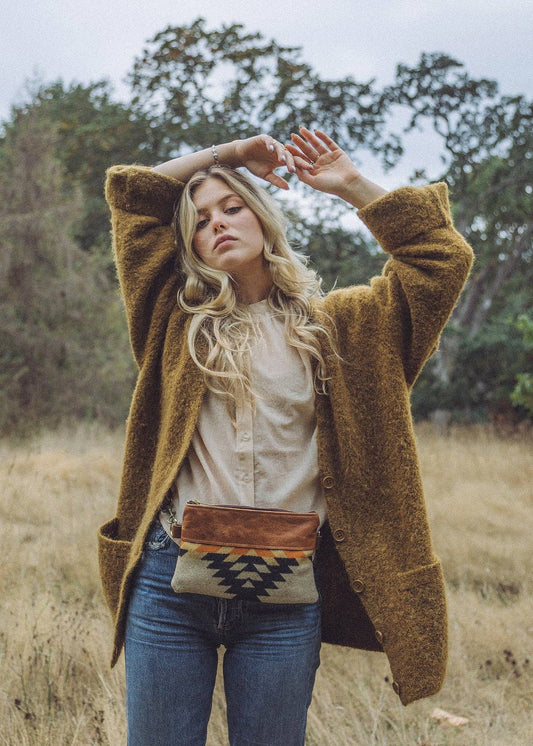 Handmade Pendleton Wool Belt Bag - Bohemian Cowgirl Chic: SMALL