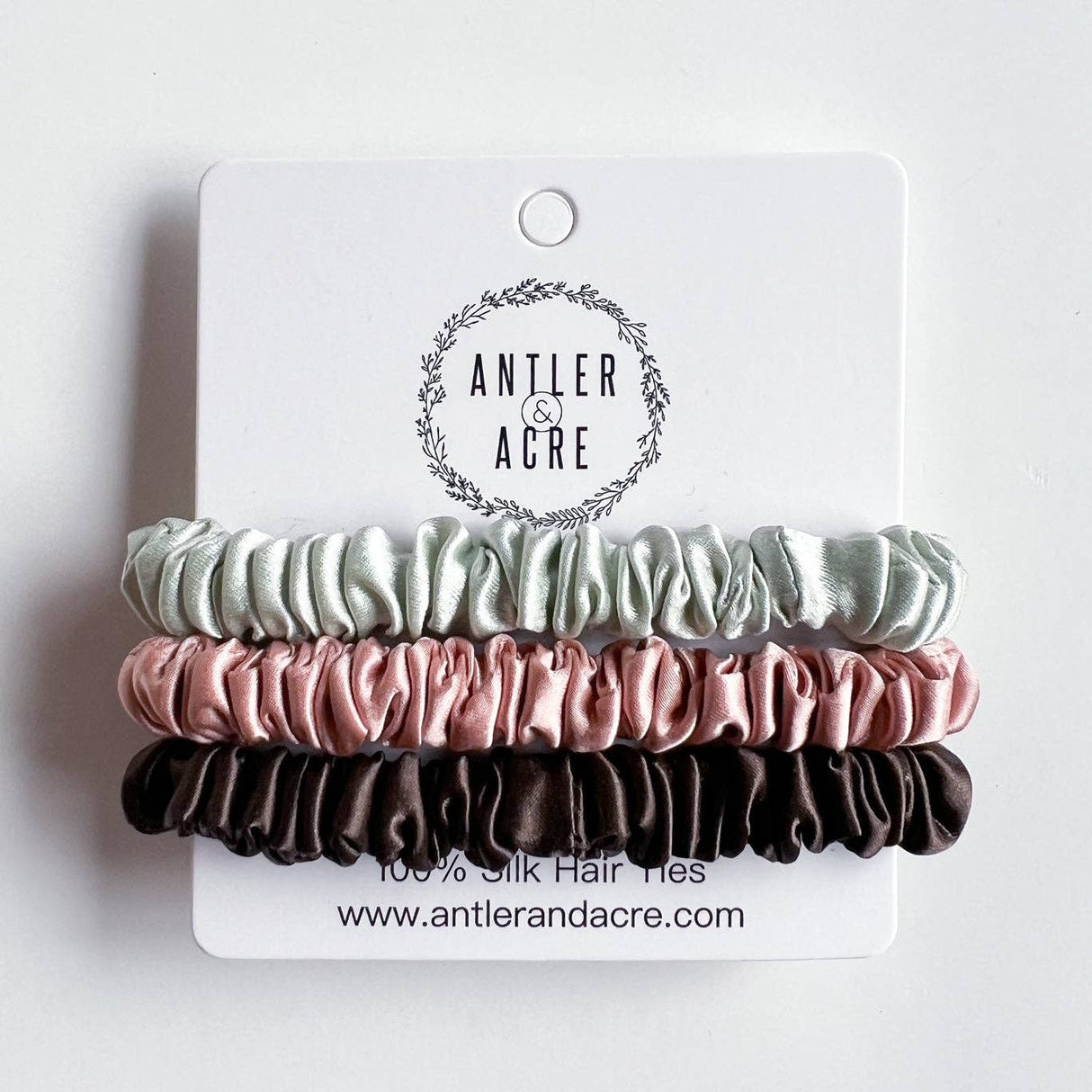 100% Silk Hair Tie Trio