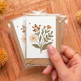 Wild Flower Mini Card | Premium Matte Paper Greeting Card