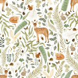 Woodland Baby Blanket  |  Forest Muslin Swaddle Blanket