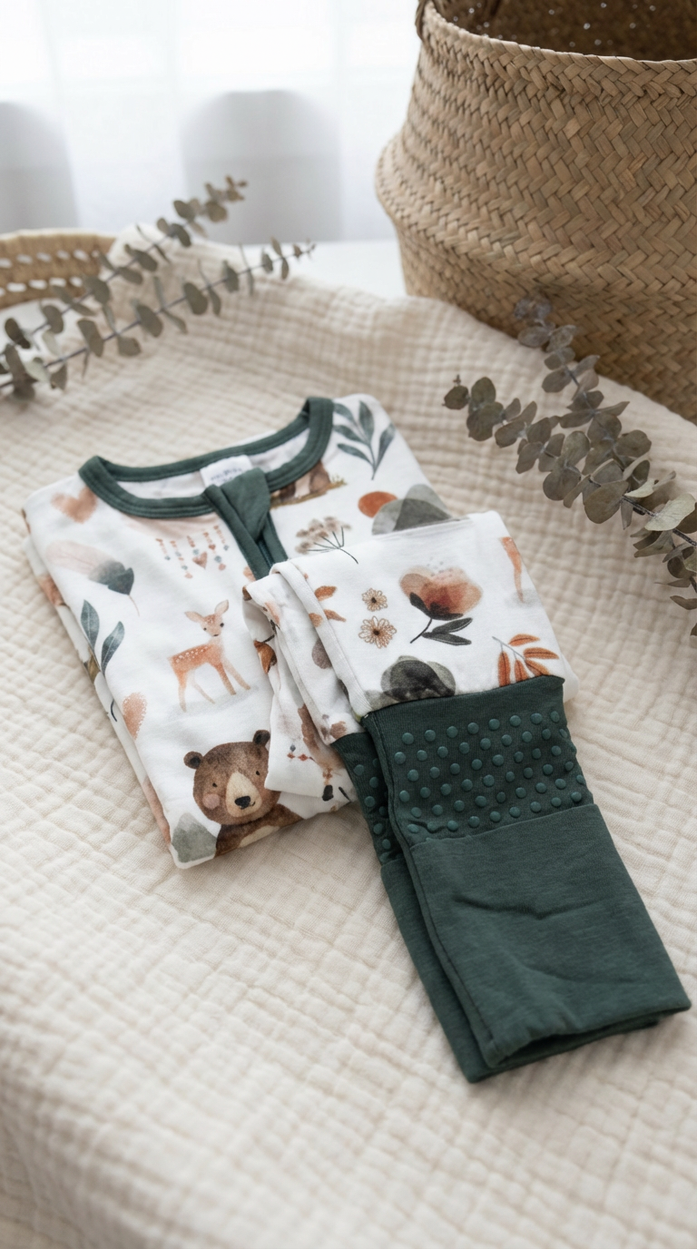 Woodland Bamboo Baby Sleeper