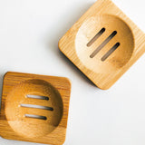 Bamboo Soap Dish - Plastic Free Soap Dish: Square