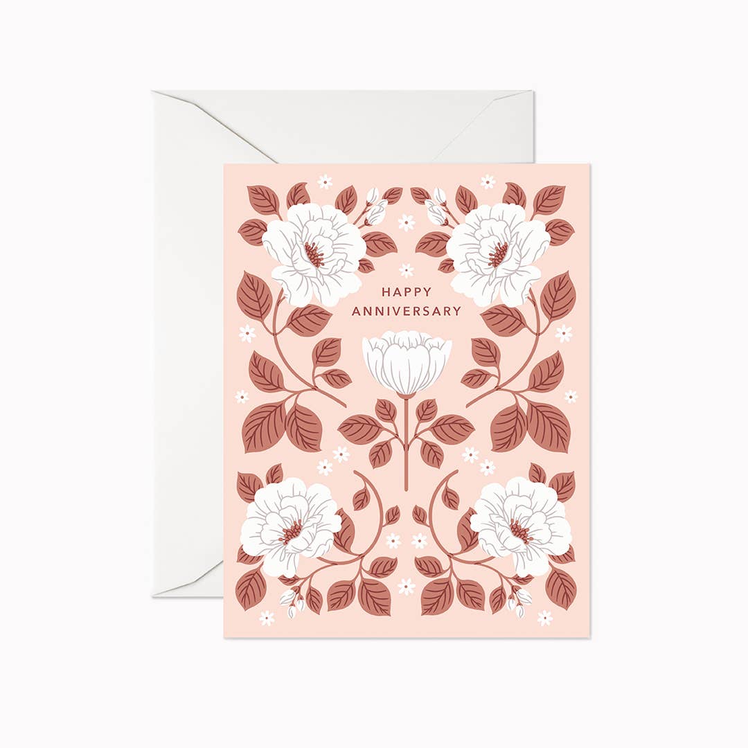 Blush Happy Anniversary | Greeting Card