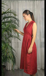Midi Length Dress that ties around the waist